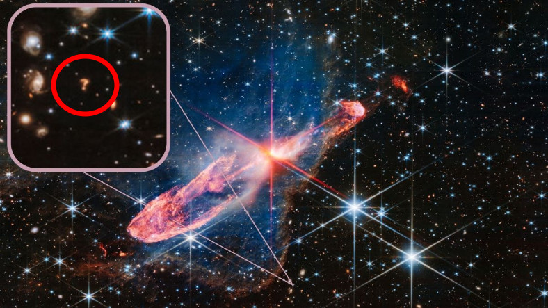 Kainatın Bir Sorusu Var: James Webb Teleskobu, Soru İşareti Biçiminde Kozmik Bir Cisim Yakaladı!